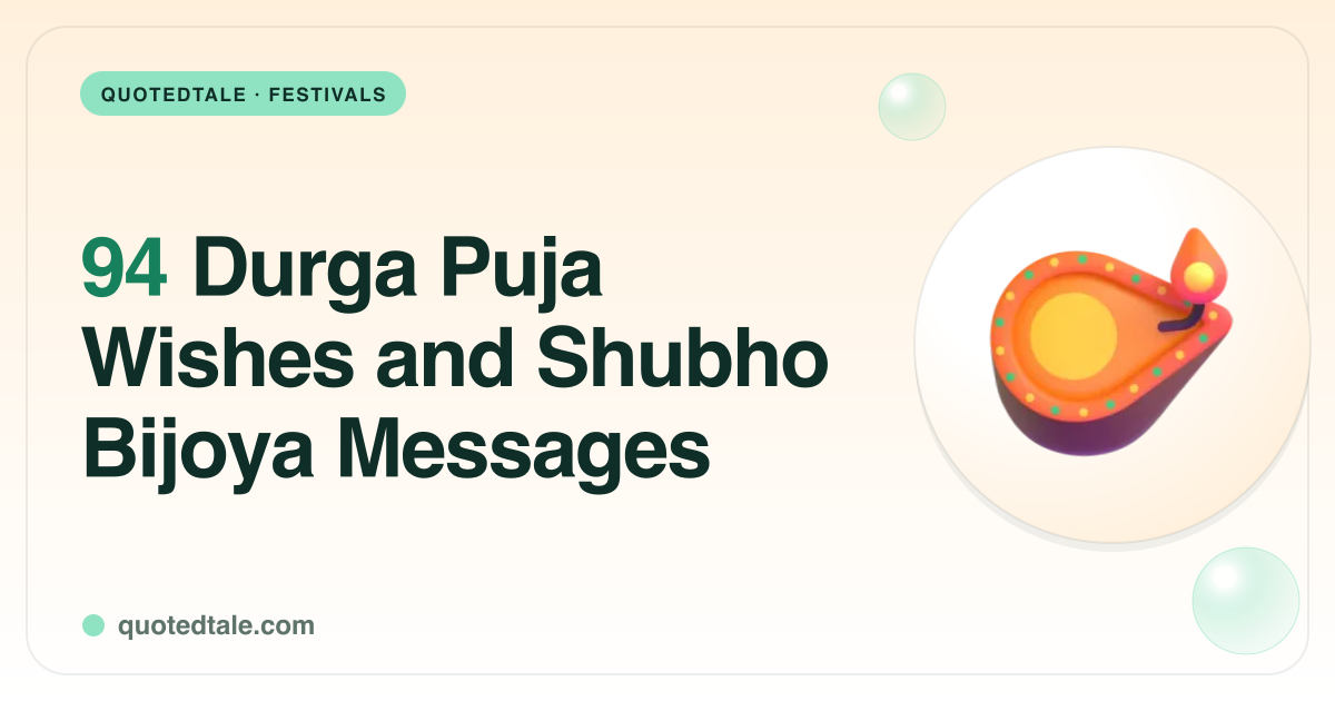 94 Durga Puja Wishes and Shubho Bijoya Messages