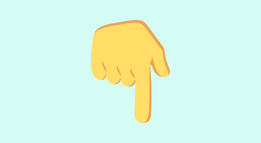 Finger Pointing Down