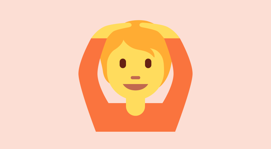 Person with Hands on Head